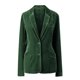 thumbnail image 4 of Chaquetas para mujer Cozy Retro manga larga terciopelo sólido botones Pokets chaqueta cárdigan abrigo suelto Top Odeerbi  ODB-3, 4 of 4