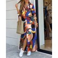thumbnail image 1 of Robe d'Été pour Femmes Printemps/été Mode Aguichant Chemise Maxi Robe Femmes, 1 of 4