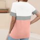 thumbnail image 4 of Tops Cortos para las Mujeres Casual Moda Rayas Impreso Cuello Redondo, Camiseta de Manga Corta para el Uso Diario, Fiesta Y Cómodo, 4 of 7