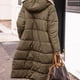thumbnail image 3 of Abrigo Sherpa para mujer Abrigos lisos Chaqueta polar de manga larga Ropa de abrigo cómoda para mujer con capucha Vacaciones, 3 of 3