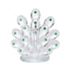 thumbnail image 1 of Estatuilla de estatua de escultu de cristal transparente para Zulema Escultura de pavo real, 1 of 8