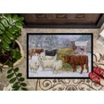 thumbnail image 3 of Carolines Treasures ASA2207JMAT Tapis Intérieur Ou Extérieur Vaches & Moutons dans la Neige - 24 x 36, 3 of 4
