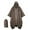Brown, variant on PMVFHDE Ladies Windbreaker Raincoat Women And Men Pullover Pocket Rain Jacket Coat For Adults Lightweight With Hoodie Water Proof Jacket Brown,One Size