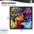 thumbnail image 4 of Stupell Industries Contemporary Flowing Whirlwind Of Colors Black Floating Frame Canvas Art, 25 x 25, by Svetlana Aleynikova, 4 of 8