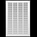 thumbnail image 2 of 16" X 25" Steel Return Air Filter Grille For 1" Filter - Easy Plastic Tabs For Removable Face/Door - Hvac Duct Cover - Flat Stamped Face -White [Outer Dimensions: 17.75W X 26.75H], 2 of 4