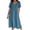 Sky Blue, variant on Hontri Women's Casual Dress, Womens Dress Summer Long Dresses with Pockets Sky Blue L