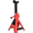 thumbnail image 2 of Steel Jack Auto Stands, 3 Ton (2.7 metric Ton) Capacity, Easy to Use, Adjustable Height, 6,000 lb, 1 Pair, Black and Red, 2 of 4