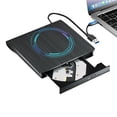 thumbnail image 2 of USB 3.0 USB C External CD/DVD RW Drive Read Burner Portable DVD Player Optical Drives for Laptop PC ,Wide Compatibility, 2 of 5