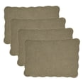 thumbnail image 3 of Saro Lifestyle Elegant Quilted Placemat (Set of 4) Set of 4 - Olive, 3 of 5