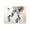 thumbnail image 2 of INSPIRE CHIC Women's Leopard Ribbons Faux Fur Collar Scarf Plush Neck Scarves Gray, 2 of 5