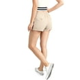thumbnail image 2 of Love Tree Womens Juniors Breeze Linen Shorts w Pockets (Khaki, Small), 2 of 2