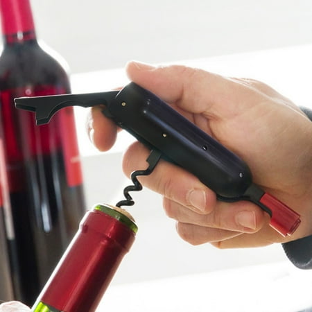 Deluxe Waiters Corkscrew - Eutuxia Wine & Beer Bottle Opener with Waiters Corkscrew Extractor. Folding Compact Design with Magnetic Backing for Convenient Storage. Perfect Item for Enthusiasts. Easily Pull Corks and Enjoy Wine.