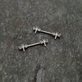 thumbnail image 4 of Body Candy 14G Womens Piercing Steel 2Pc Ornate Dragonfly Aurora Nipple Ring Set 9/16, 4 of 8