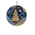 thumbnail image 2 of Christmas Decorations Clearance Christmas Gifts for Kids 8CM/3.14IN Christmas Mysterious Navy Blue And Gold Pendant Christmas Acrylic Christmas Ornaments for Tree, 2 of 4