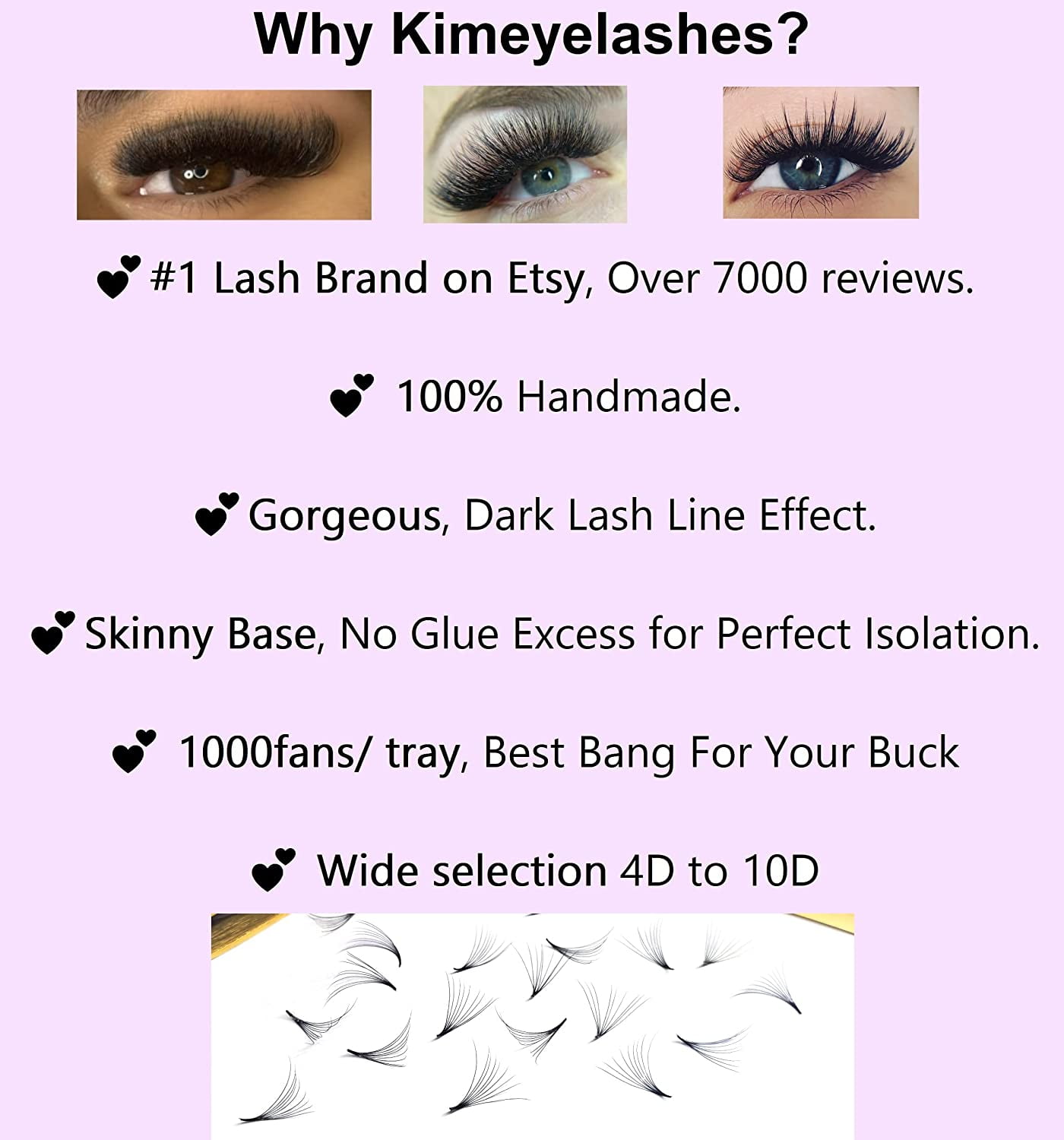 600 Wispy Premade fans 5D 0.07 Mixed Lengths 9-16mm Volume loose Lashes D Curl Handmade Fan eyelash extensions Kimeyelashes promade fan