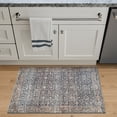 thumbnail image 2 of Bloom Rugs Washable Non-Slip 2x3 Rug - Dark Blue / Tan Traditional Oriental Area Rug for Living Room, Bedroom, Dining Room, and Kitchen - Exact size: 2' x 3', 2 of 9
