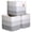 3-Tone Gray-15 x 13 x 13 (Kallax), variant on 13 Inch Cube Storage Bins Cotton Rope Woven Baskets For Organizing 3-pack | 13 X 13 Cubes Fabric Square Shelves Organizer Closet