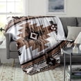 thumbnail image 4 of HELLOYOUNG Boho Throw Blanket, Western Bohemian Aztec Geometric Tribal Flannel Blanket - Super Soft & Skin-Friendly All-Season Cozy Blanket for Couch, Bedroom, Camping Decor Gift, 4 of 6