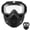 B-transparent, variant on Extra Thick Detachable Full Face Goggle Mask, Anti-Dust, Anti-Fog HD Lens, Large Viewing Hood