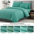 thumbnail image 5 of Chezmoi Collection Liam 7-Piece Turquoise Bed in a Bag King Comforter Set with Sheets Medallion Embossed Bedding Set, 5 of 9