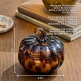 thumbnail image 4 of Better Homes and Gardens Farm Apple Pumpkin Scented 2 Wick Confetti Figural Pumpkin Jar Candle 8 oz., 4 of 7
