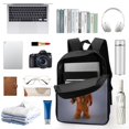 thumbnail image 3 of Dave y Ava-theme Backpack, Campus style schoolbag Bookbag with Adjustable Shoulder Straps And Large Zip Compartment, Unisex Travel Bags., 3 of 6