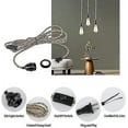 thumbnail image 4 of Diy 15ft Industrial Vintage Ceiling Pendant Light Cord Hanging Light Kit With, 4 of 5