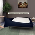thumbnail image 2 of HNB Store Box Spring cover Upgrade Your Mattress with our King Size Box Spring Cover Upto 18" Deep Navy Blue, 2 of 5