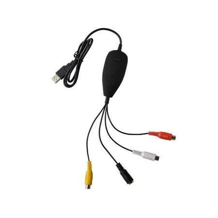 - USB 2.0 Video Capture Grabber Adapter/Device , Capture&play video&audio in one box Compatible with Win8 Win 10