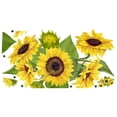 thumbnail image 1 of Bearachild Flores de de pared, póster de paredes extraíbles simples transparentes, fácil de instalar, adornos de girasoles, decoración económica Decoración del hogar Tipo-02 Bearachild HA075029-02, 1 of 6