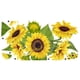 thumbnail image 1 of Wosthever Flores de de pared, cartel de paredes extraíbles simples brillantes, adornos de girasoles elegantes, decoración de PVC, economía Decoración del hogar, 1 of 6