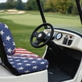 thumbnail image 6 of Pzuqiu Rustic Stars Stripes Golf Cart Seat Covers Slip On, Fit for Outdoor Golf Carts Suitable for Ezgo Ezgo Golf Cart, 6 of 10