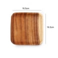 thumbnail image 2 of Mosiee Wood Serving Tray Tea Plate Fruit Vegetable Platter Bread Dessert Cake Pan Japanese Style Food Oval Plate Kitchen Table Decor, 2 of 9