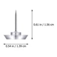 thumbnail image 2 of WHAMVOX 200pcs Creative Push Pin Star Shaped Tacks Transparent Plastic Bulletin Board Fixing, 2 of 8