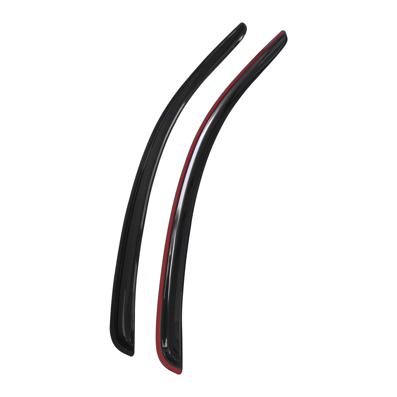 Ikon Motorsports Window Visors Compatible with 10-14 Ford Mustang Coupe Acrylic Side Vent Windshield Deflector Rain Guard 2Pc Set Outside Mount