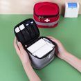 thumbnail image 4 of YAOMOBB Travel Rescue Pouch Reinforced Handle First Aid Kit Large Capacity Reflective Strip Oxford Material, 4 of 7