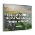 thumbnail image 5 of Scripture Canvas The Lord Jeremiah 32:27 Christian Wall Art Bible Verse Print Ready to Hang, 5 of 13