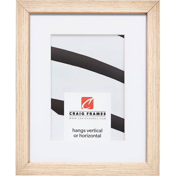 Craig Frames Farmhouse Essentials Tall, 22x28 inch Picture Frame Matted for a 18x24 Photo, Natural Nordic Oak