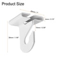 thumbnail image 2 of Ganchos de techo colgante Uxcell, clips de barra T de metal para losetas de techo suspendido, ganchos para colgar plantas y decoraciones, 8 piezas, 2 of 7
