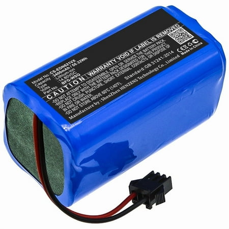 Replacement Battery for Ecovacs CEN360 CEN361 Deebot CEN546 Deebot DN622 Deebot N79 Deebot N79S DH35 DH43 DH45 DN620 DN621 Part Number:BFG-WSQ ICR18650-26J-4S1P UR18650ZY-4S1P-AAM 3400mAh