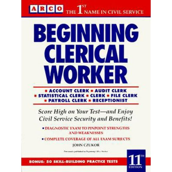Pre-Owned Beginning Clerical Worker (ARCO CIVIL SERVICE TEST TUTOR) (Paperback) 0130682063 9780130682062