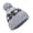 Grey, variant on Baseball Caps for Winter Warmth Fuzzy Woolen Knit Snowflake Pom Hat for Seasonal Style and Cozy Coverage on the Baseball Cap Platform Gray