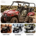 thumbnail image 4 of KUIFORTI Deer Head UTV Seat Covers Full Protection Comfortable Seats Cover for UTV Compatible with Yamaha Rhino 700 660 450 2004-2021 Rhino Accessories Bucket Seat Cover, 4 of 7