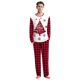 thumbnail image 1 of Pijamas de pareja de Navidad con estampado de dibujos animados, ropa de dormir de manga larga con cuello redondo, ropa de dormir informal para hombre y mujer, ropa de descanso para el hogar, 1 of 4