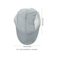 thumbnail image 4 of Gorra de béisbol de ala larga para adultos Sombrero para el sol al aire libre Sombrero de protección UV para escalada Senderismo Camping (gris), 4 of 5