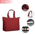 thumbnail image 2 of Red and Black Checkerboard Pattern Travel Tote Bags for Women Carry On,Large Weekender Bags for Women Travel,Multi Functional Duffle Bag for Work,Shopping,Sports, 2 of 5