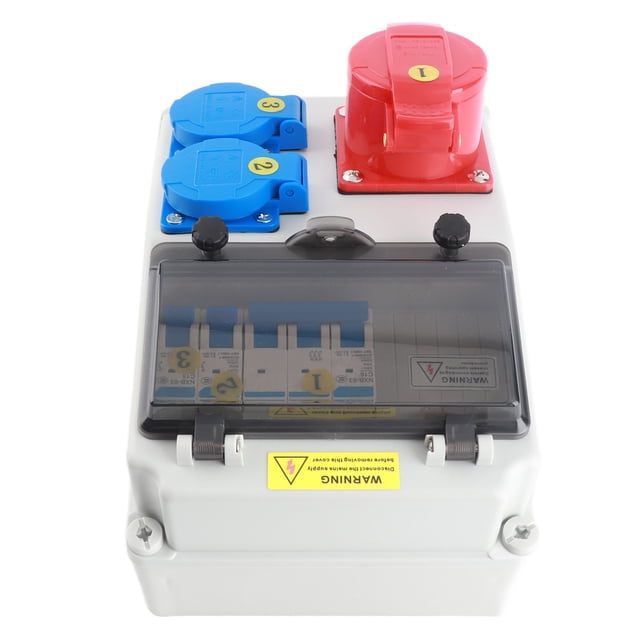 Distribuidor de Potencia, Protectación contra Sobecarga de Caja de Energía Impermeable Fácil de Instalar European Estilo 5 380-415V16A Para Sitios de Constructión