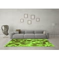 thumbnail image 3 of Ahgly Company Indoor Square Abstract Green Modern Area Rugs, 6' Square, 3 of 4