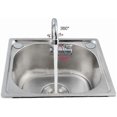 thumbnail image 2 of Robinet de Cuisine Pliable, Robinet à Poignée Unique Rotation 360 Eau Froide pour Caravane Bateau Marin_Perfect Gift, 2 of 5