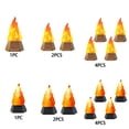 thumbnail image 2 of pitrice Flame Lamp, Flickering USB 3D Realistic Flame Night Modes, 3D Flame Effect. Suitable Use At Halloween, Home Decor Black 2-pack, 2 of 4